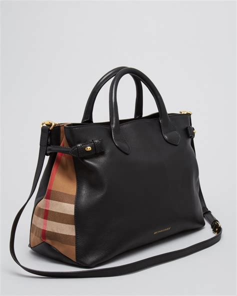 burberry medium banner house satchel|Burberry banner house check tote.